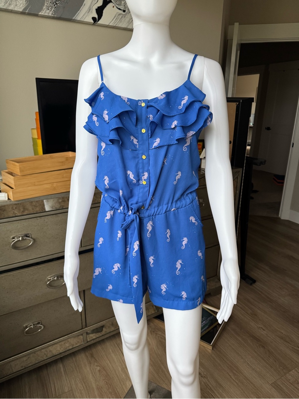 L’Amour by Nanette Lepore Royal Blue Playsuit Jumper